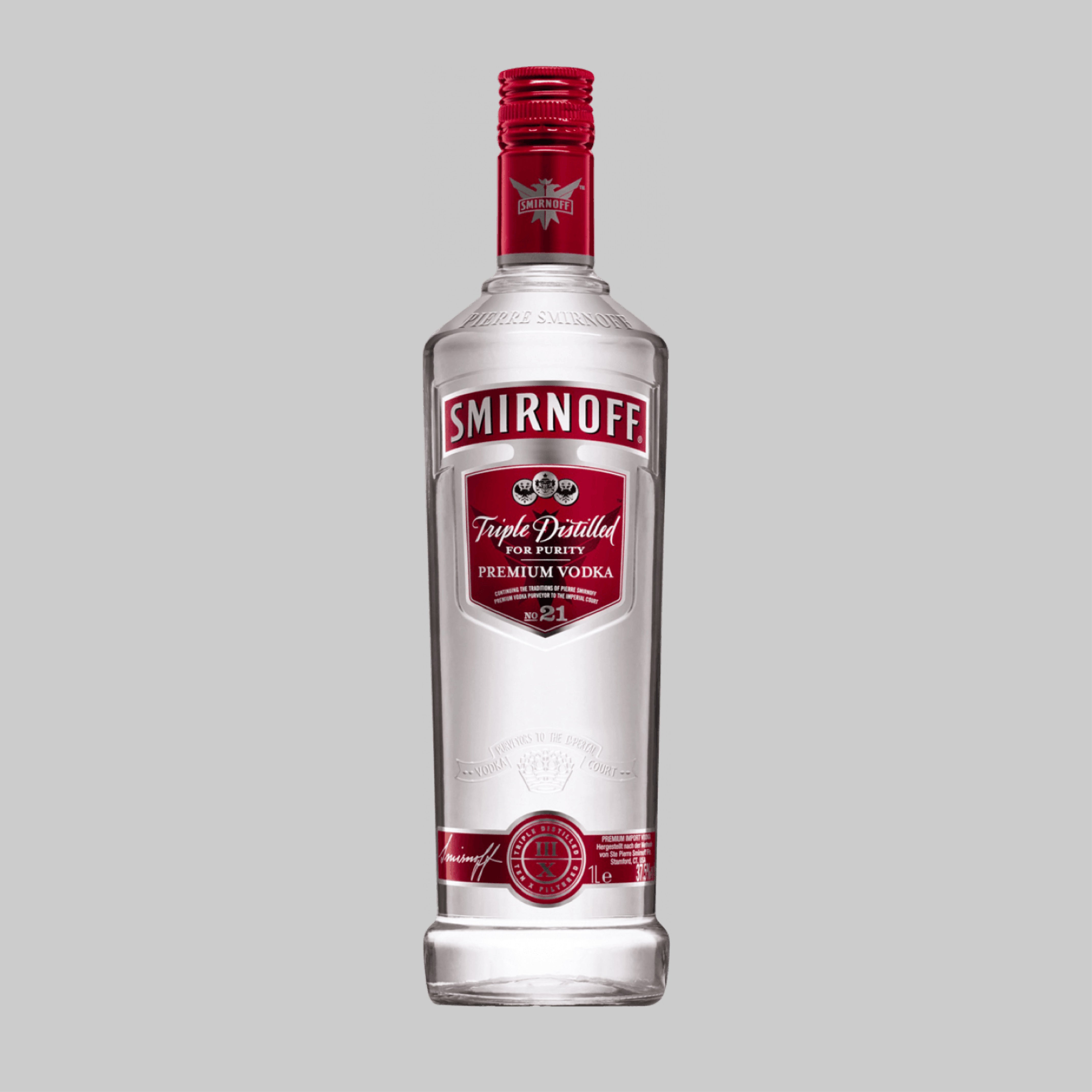 Smirnoff Vodka No. 21 Red 1000ml 40.0% - Time2Drink